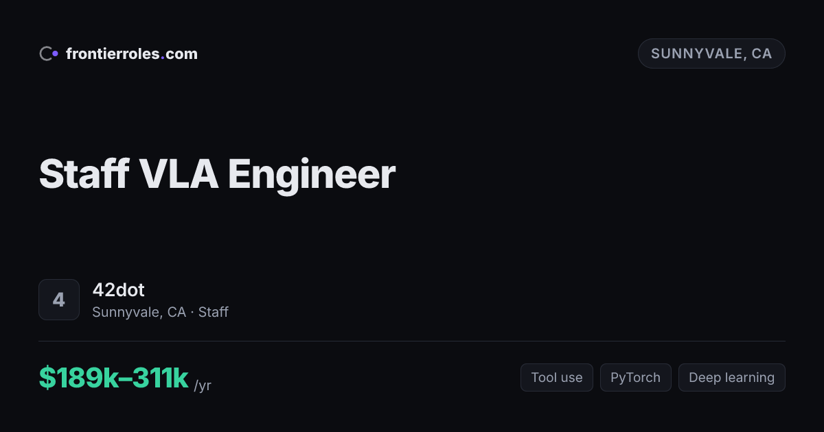 Staff VLA Engineer — 42dot