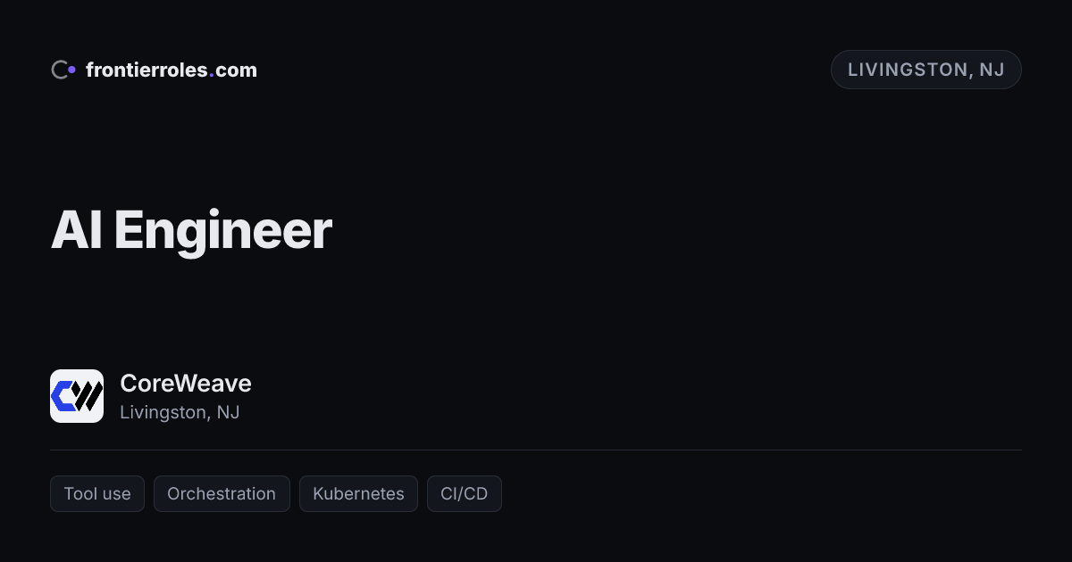 AI Engineer — CoreWeave