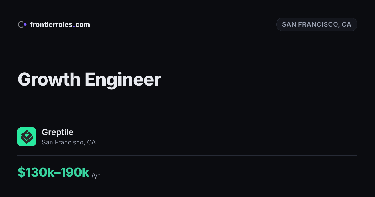 Growth Engineer — Greptile