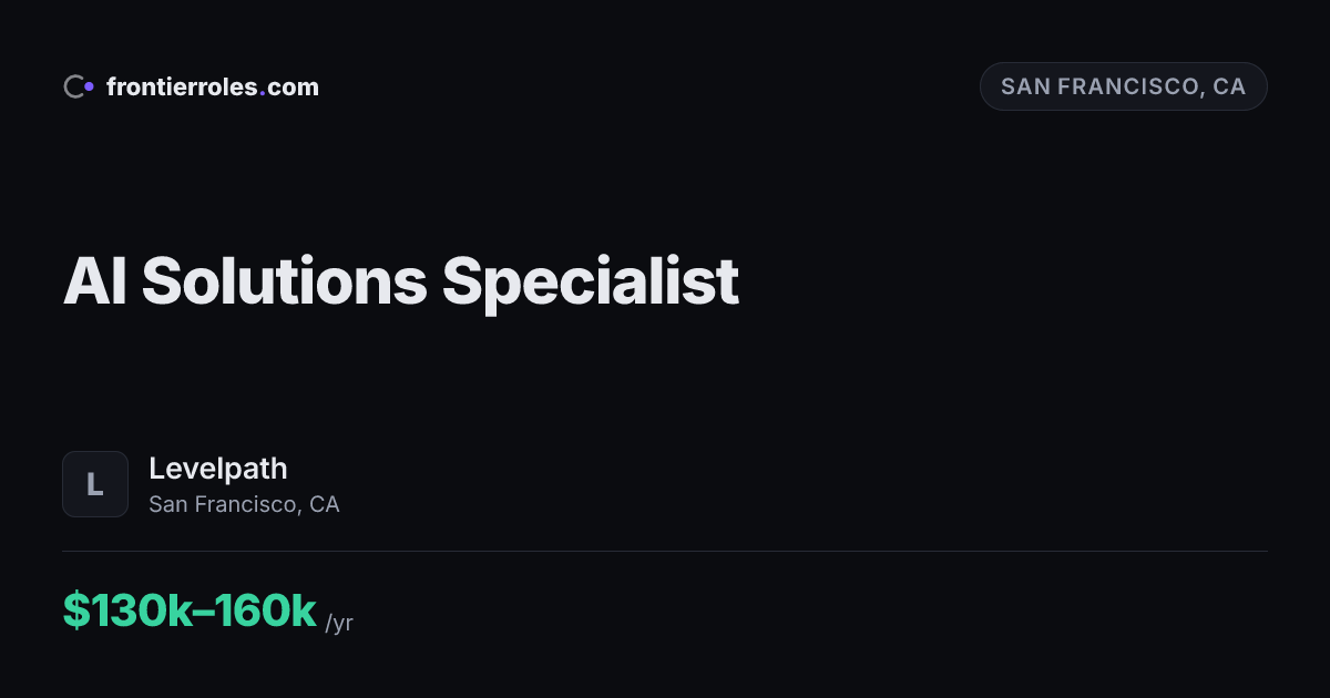 AI Solutions Specialist — Levelpath